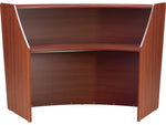 Regency Marque 72"W Curved Reception Desk Workstation, Cherry (77290CH)