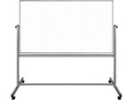 Luxor Dry-Erase Mobile Combination Ghost Grid/Whiteboard, Aluminum Frame, 40" x 72" (MB7240LB)