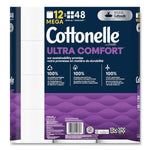 Cottonelle Ultra ComfortCare Toilet Paper, 2-Ply, White, 284 Sheets/Roll, 48 Rolls/Carton (KCM55494)