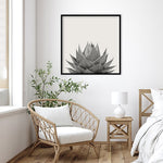 Amanti Art Haze Aloe Succulent by The Creative Bunch Studio Wood Framed Wall Art Print, 33" x 33" (A42675345777)