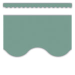 Teacher Created Resources Border Trim, 2.19" x 2.92', Retreat Green Scalloped, 12/Pack, 6 Packs/Bundle (TCR9244-6)