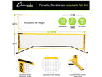 Champion Sports RHINO Port-A-Net System, Yellow/Black (PA10SET)