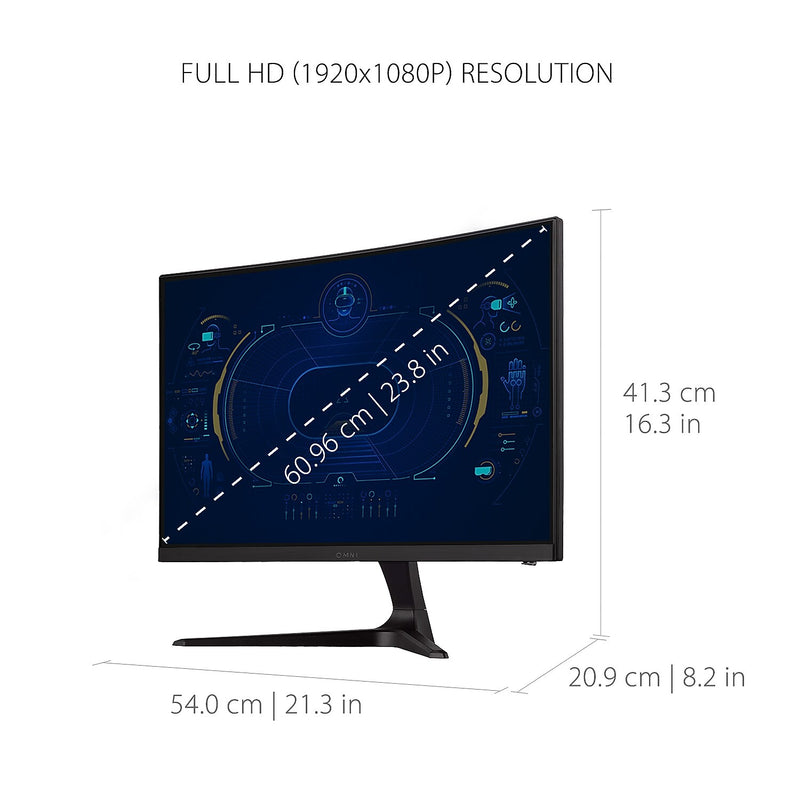 ViewSonic 24" Curved 165Hz LED Gaming Monitor, Black (VX2418C)