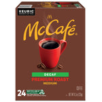 McCafe Premium Roast Decaf Coffee Keurig® K-Cup® Pods, Medium Roast, 24/Box (5000201380)