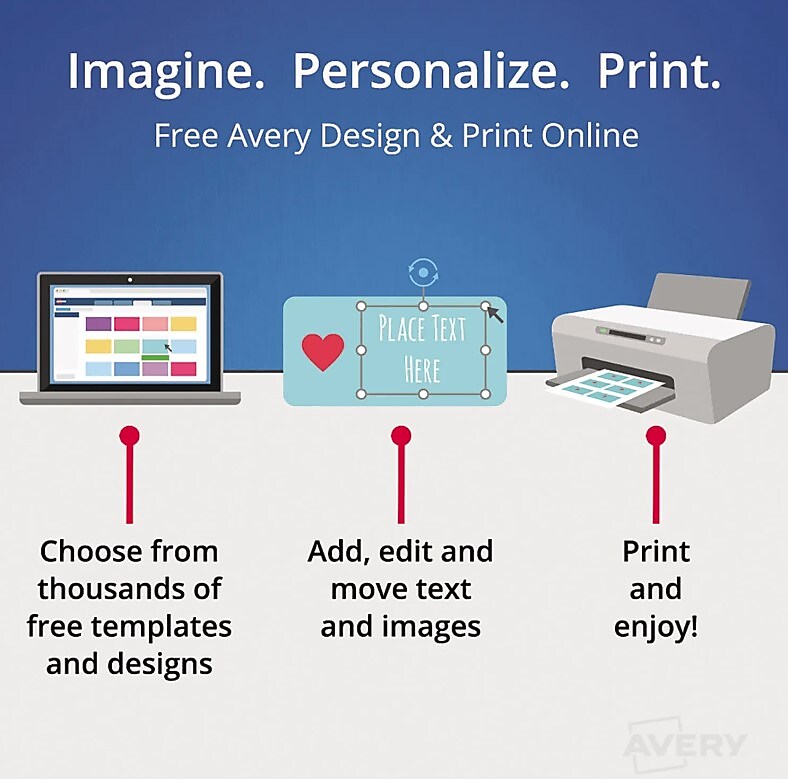 Avery TrueBlock Laser/Inkjet File Folder Labels, 2/3" x 3-7/16", White, 750 Labels/Pack (8366)