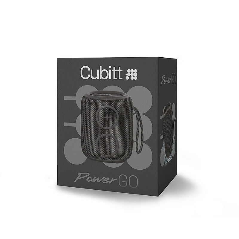 Cubitt Power Go Wireless Bluetooth Speaker, Waterproof, Wolf Gray (CT-PWGO8)