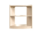 Flash Furniture Bright Beginnings 2-Section Open Corner Storage Unit, 24.5"H x 24"W x 11.75"D, Brown (MK-KE24060-GG)