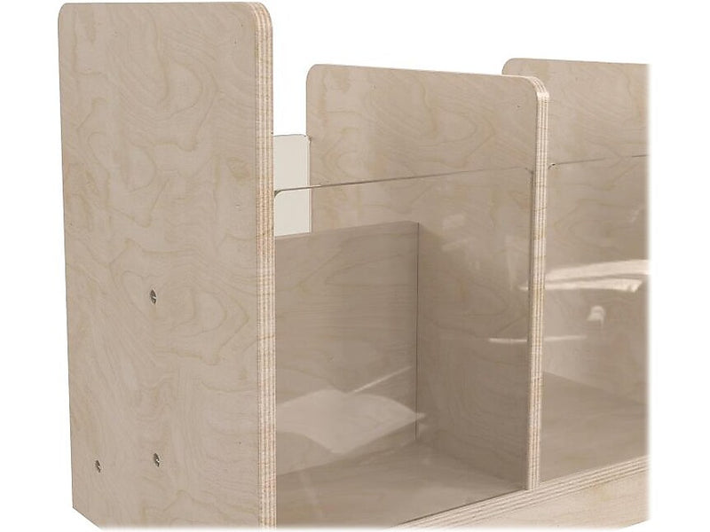 Flash Furniture Bright Beginnings 5-Section Storage Unit, 16"H x 31.5"W x 13"D, Brown (MK-KE24558-GG)