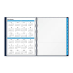 2025-2026 Blue Sky Collegiate 8.5" x 11" Academic Year Weekly & Monthly Planner, Plastic Cover, Navy (148672-A26)