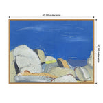 Amanti Art Joshua Tree Boulders by Jan Weiss Framed Canvas Wall Art Print, 42" x 32" (A42677747997)