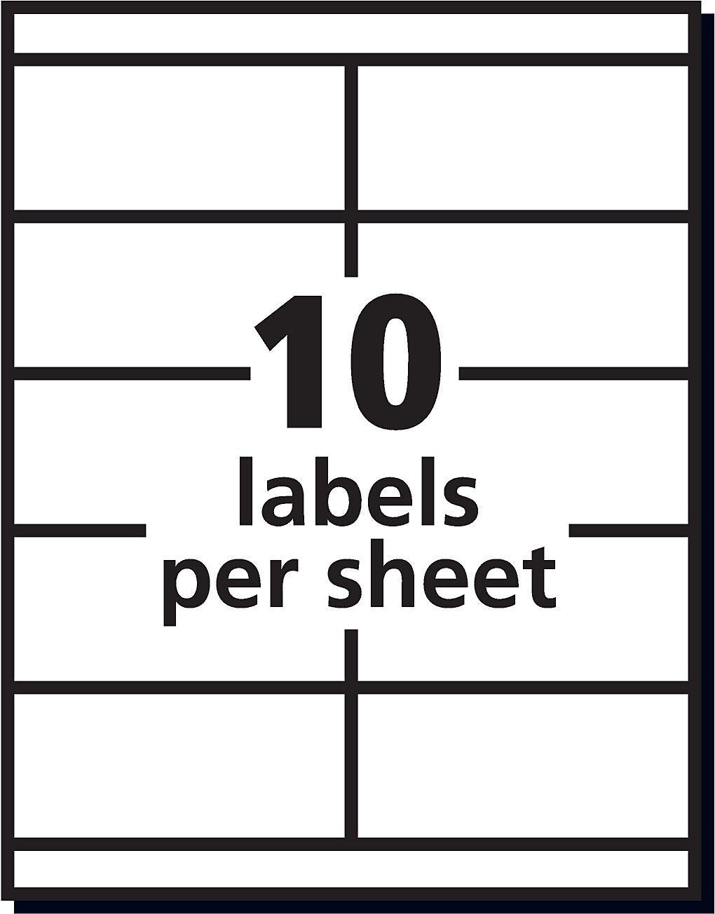 Avery Copier Shipping Labels, 2" x 4-1/4", Matte White, 1000 Labels/Box (5352)