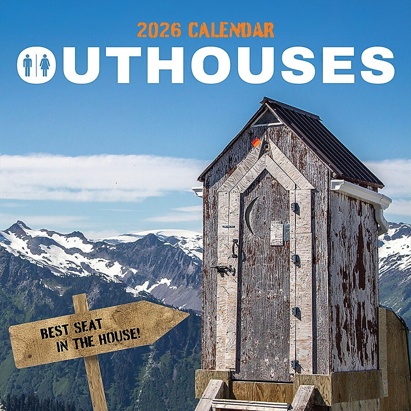 2026 TF Publishing Outhouses 12" x 12" Monthly Wall Calendar (26-1048)