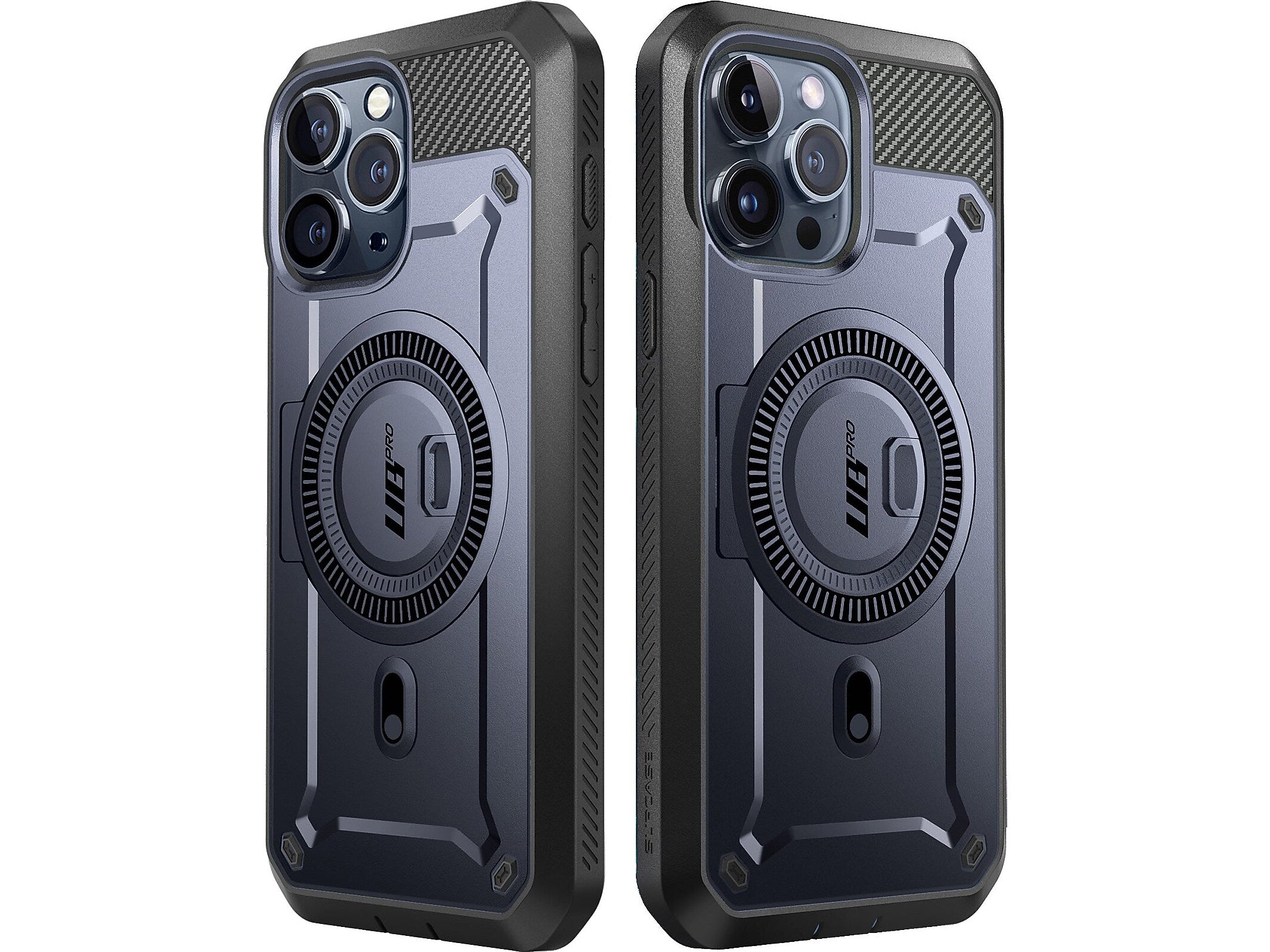 SUPCASE Unicorn Beetle PRO MAG Rugged Case for iPhone 15 Pro Max, Shock-Absorbing, Dark Blue (SPH23MX67MGPSMN)