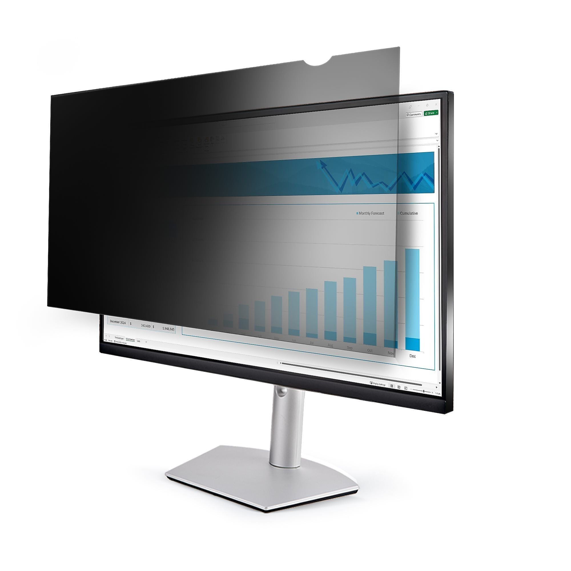 23.8in Monitor Privacy Screen, Anti-Glare Blue Light Filter, Screen Protector, Matte/Glossy, TAA Compliant