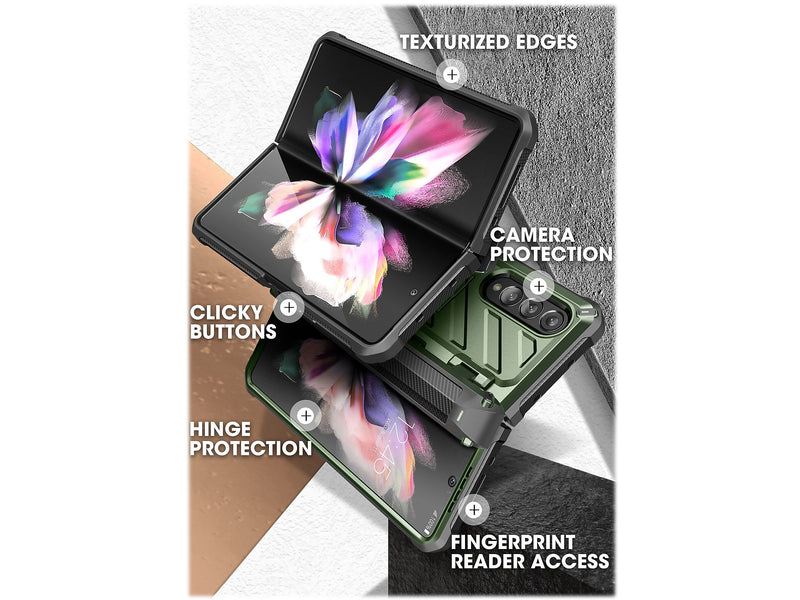 SUPCASE Unicorn Beetle PRO Dark Green Rugged Case for Samsung Galaxy Z Fold4 (SUP-Galaxy2022-ZFold4-5G-UBPro-SP-Guldan)