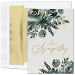 "Comfort Roses" Sympathy Card w/ Gold Lined White Envelope, 100/BX
