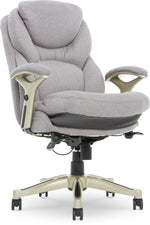 Serta Claremont Ergonomic Fabric Swivel Executive Chair with Back in Motion Technology, Light Gray (44186D)