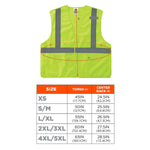 Ergodyne GloWear 8215BA High Visibility Sleeveless Safety Vest, ANSI Class R2, Lime, S/M (21073)