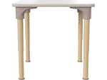 Flash Furniture Bright Beginnings Hercules Square Table, 24" x 24", Height Adjustable, White/Beech (MK-ME088024-GG)
