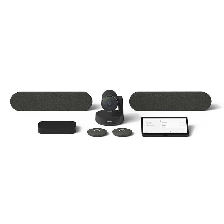 Logitech Large Google Meet Rooms with Tap + Rally Plus + Meet Compute