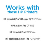 HP 126A Cyan/Magenta/Yellow Standard Yield Toner Cartridge, 3/Pack (CF341A)