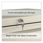 Alera 3-Drawer Lateral File Cabinet, Letter/Legal Size, Lockable, 40.25"H x 36"W x 18.63"D, Putty (ALEHLF3641PY)