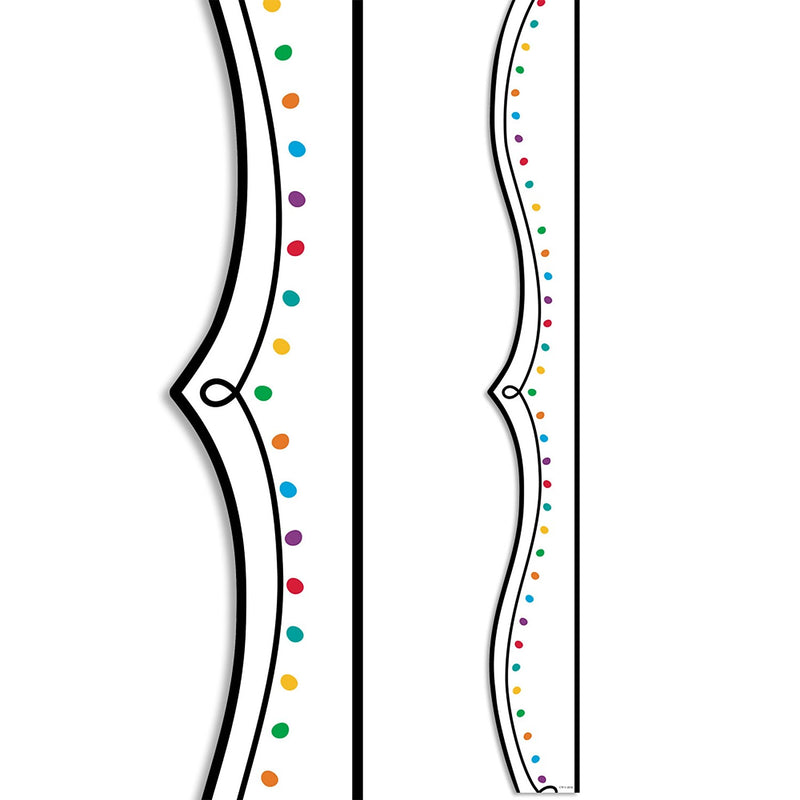 Creative Teaching Press EZ Border, 2.75" x 3" x 2', Color Dotted Swirl, 24/Pack, 3 Packs/Bundle (CTP10484-3)