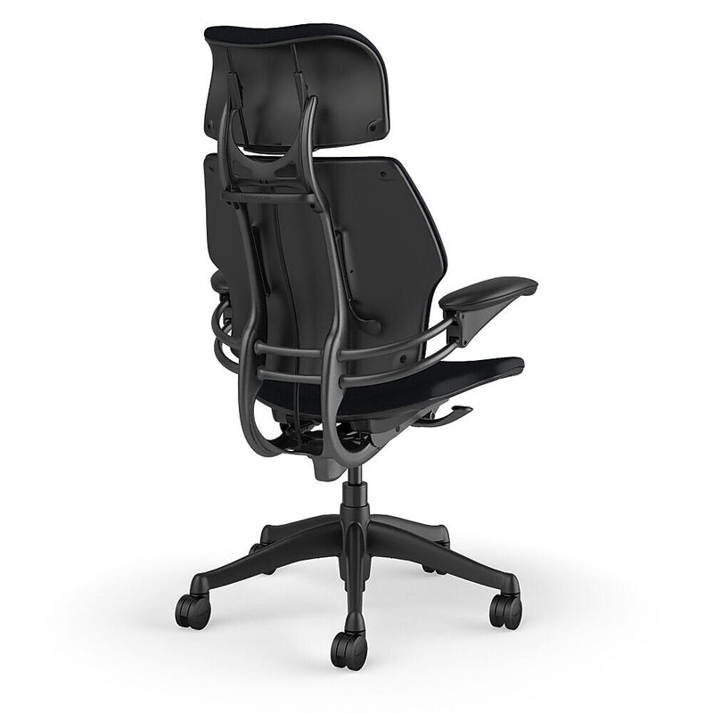 Humanscale Freedom Headrest Ergonomic Fabric Swivel Task Chair, Black (F211GCF10XFSHNSC)