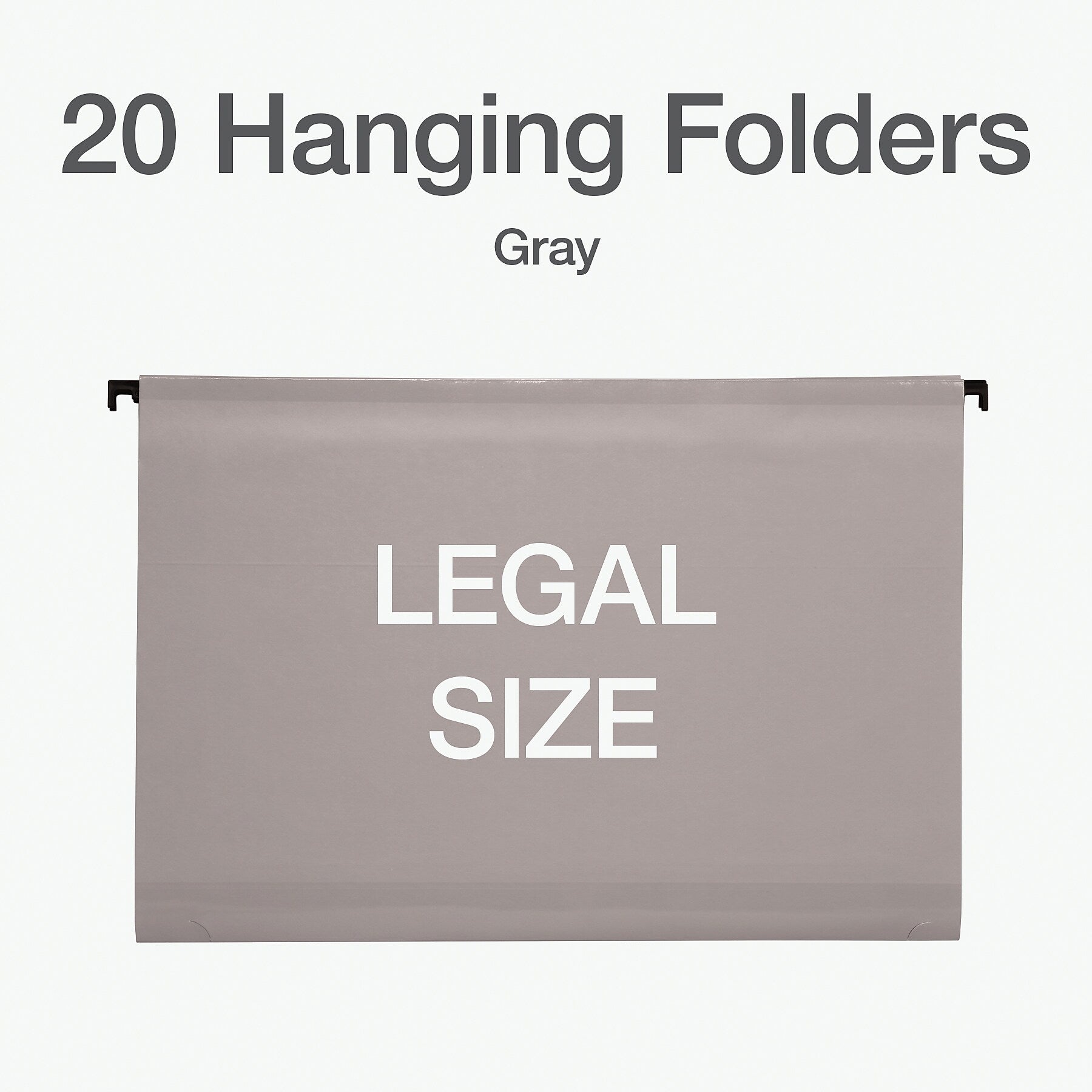 Pendaflex Heavy Duty Reinforced Box Bottom Hanging File Folder, Straight, Legal, Light gray, 20/Box (1006980)