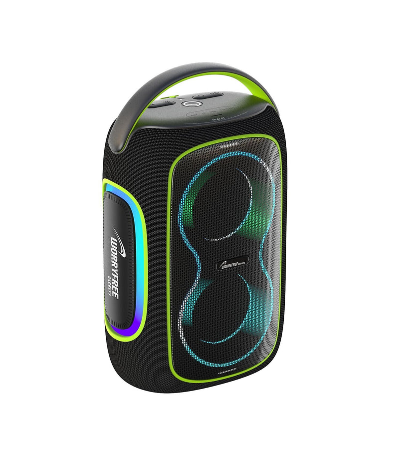Worryfree Gadgets 50W Wireless Bluetooth Speaker with RGB Lights & Carry Handle, Black (WH59-BLK)