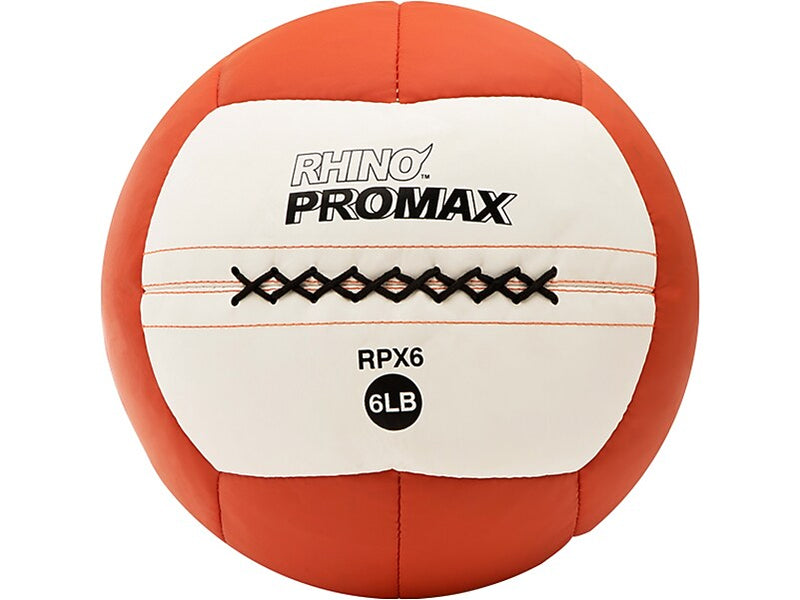 Champion Sports RHINO Promax Orange/White Medicine Ball, 6 Lbs. (RPX6)