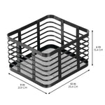 mDesign Steel Organizer, Matte Black (25940)