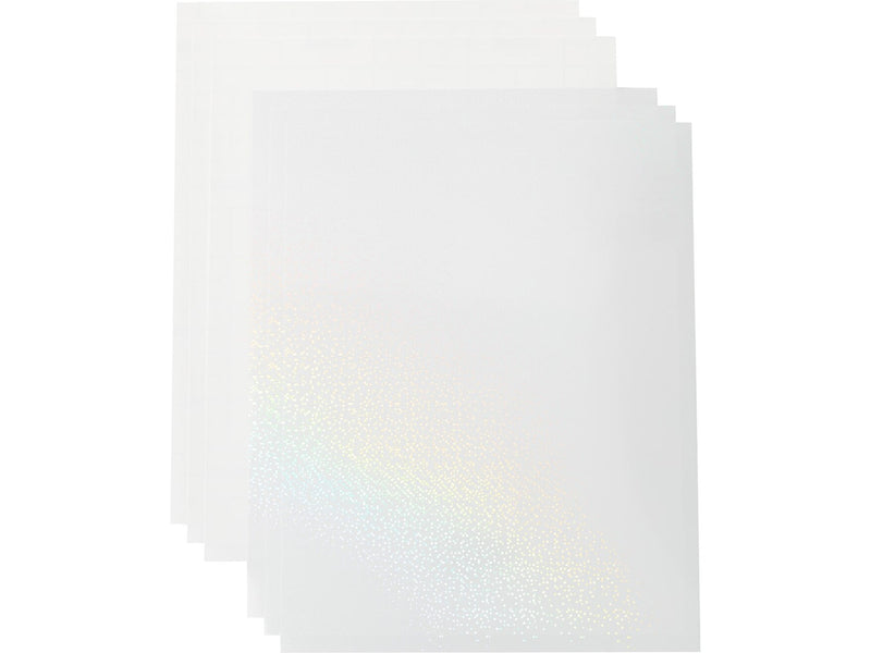 Cricut Die Cutting Printable Waterproof Holographic Sticker Set, Clear (2010350)