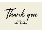 Better Office Wedding Thank You Cards with Envelopes, 4" x 6", White/Black, 120/Pack (64642-120PK)