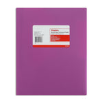 Staples Matte 2-Pocket Plastic Portfolio Folder with Fasteners, Purple (ST55479-CC)