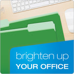 Pendaflex Recycled File Folder, 1/3-Cut Tab, Legal Size, Green, 100/Box (43501/3BGR)