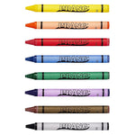 Prang Master Pack Standard Crayons, 8 Colors, 800/Carton (32350)