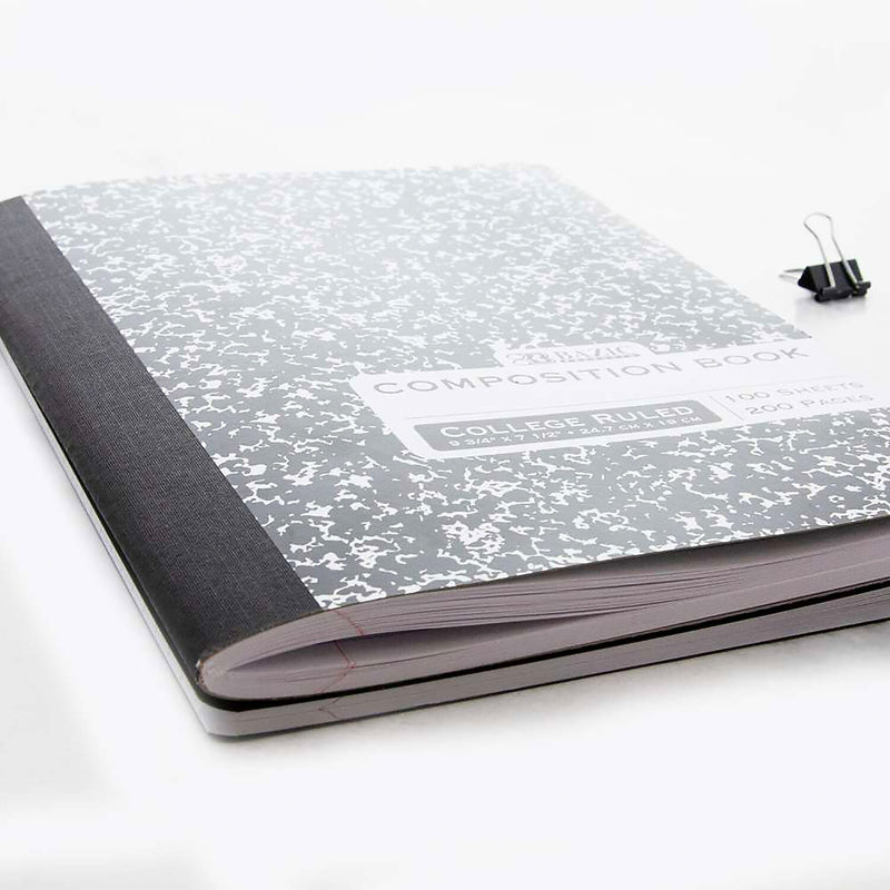 Bazic 1-Subject Composition Notebooks, College Ruled, 100 Sheets, Multicolor, 12/Bundle (BAZ5050-12)