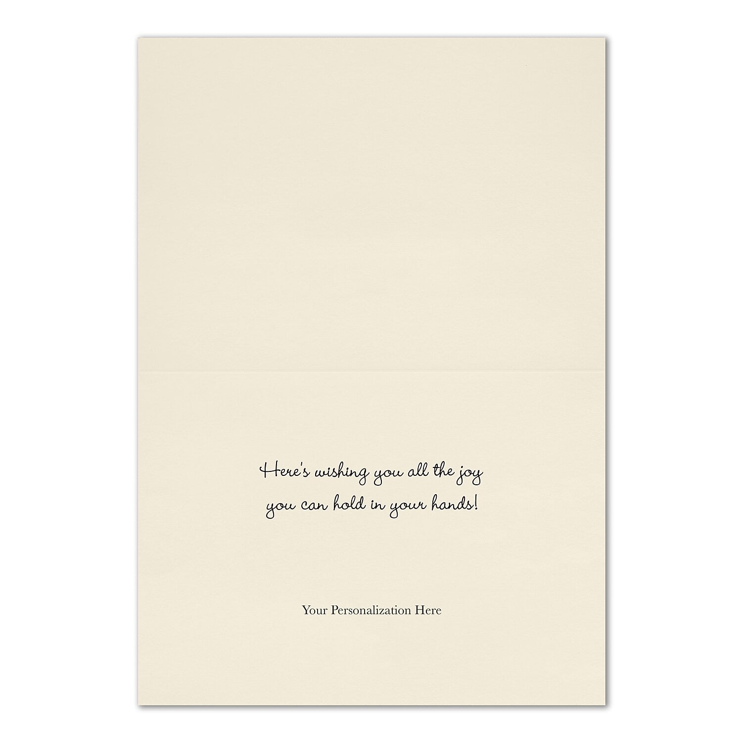 "Baby Congrats" Card w/ Gold Lined Ecru Envelope, 50/BX
