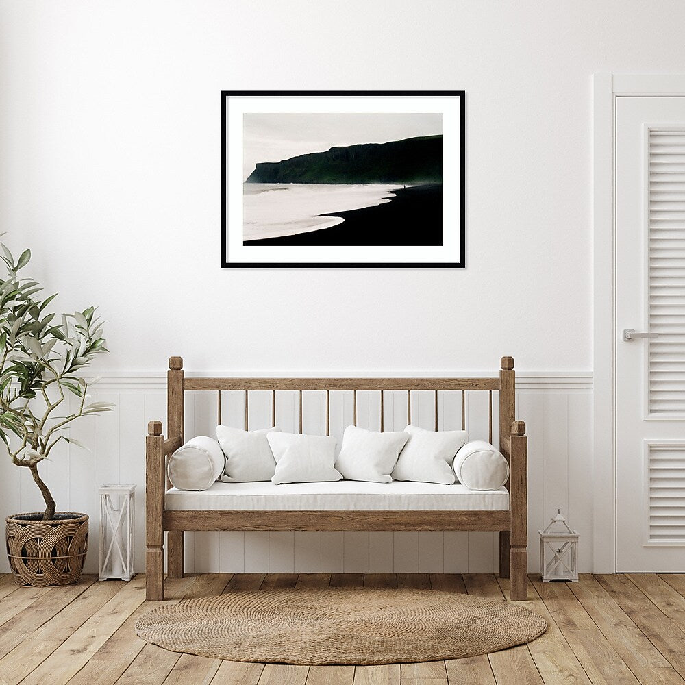 Amanti Art Iceland Beach 2 by Lynann Colligan Wood Framed Wall Art Print, 41" x 30" (A42677302609)