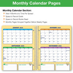 2025-2026 Global Printed Products Space Happy Planets 8.5" x 11" Academic Weekly & Monthly Planner, Paper Cover