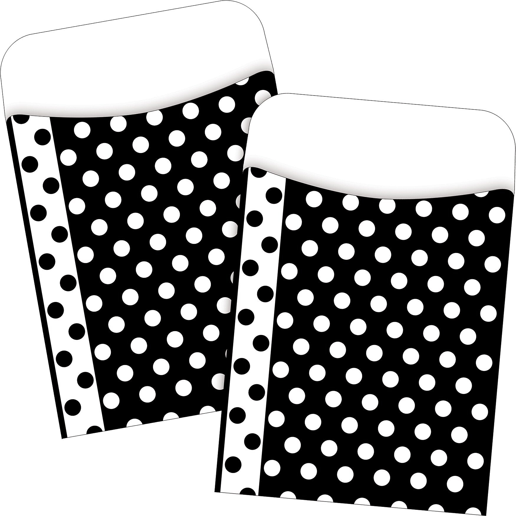 Barker Creek Dots Library Pockets, 5.125" x 3.5", 60/Set (BC3820)