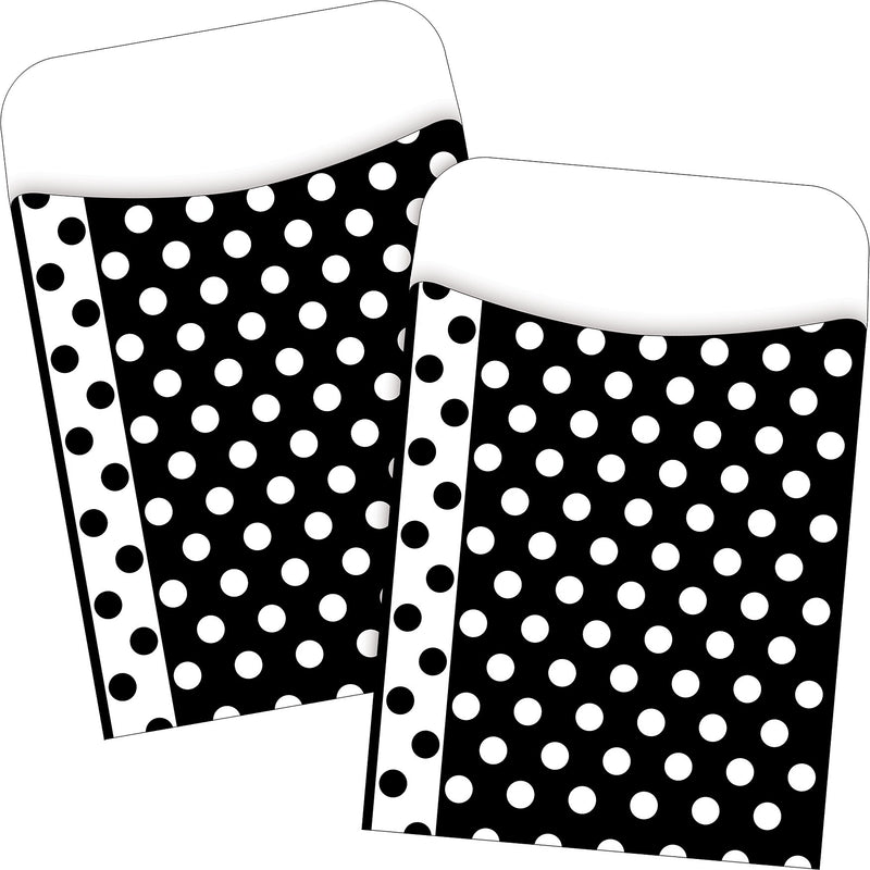 Barker Creek Dots Library Pockets, 5.125" x 3.5", 60/Set (BC3820)