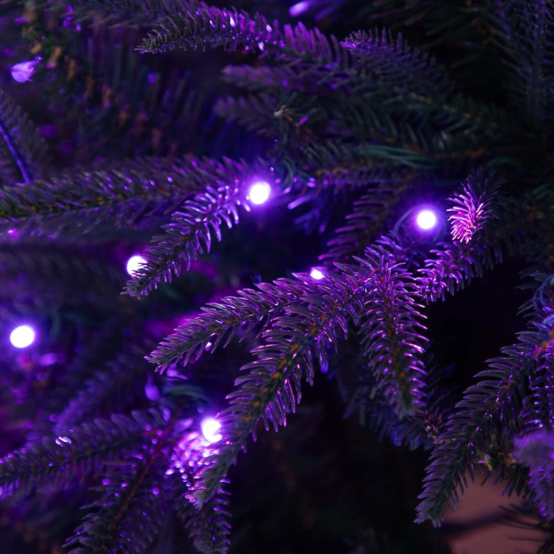 Nearly Natural 6-ft Pre-Lit Artificial Edmonton Fir Light Show Memory Shape Christmas Tree (T4785)