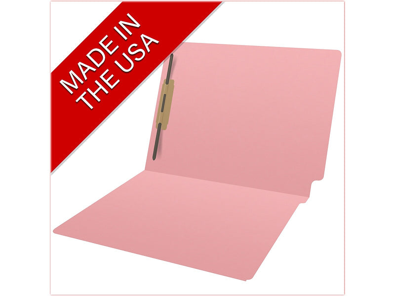Medical Arts Press Heavy Duty End Tab File Folder, Straight-Cut, Letter Size, Pink, 40/Box (S-09461-PNK)