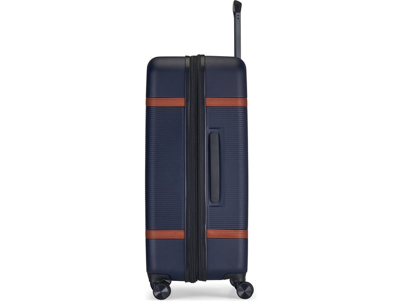 Bugatti Wellington 30" Hardside Suitcase, 8-Wheeled Spinner, TSA Checkpoint Friendly, Navy (HLG5128-Navy)