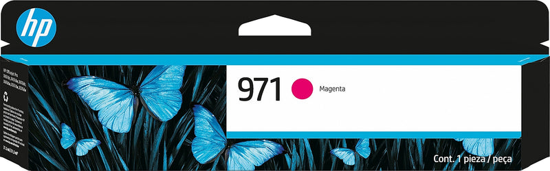 HP 971 Magenta Standard Yield Ink Cartridge, Prints Up to 2,500 Pages (CN623AM)