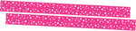 Barker Creek Double-Sided Border, 35" x 3", Dot to Dot Hot Pink, 24/Pack (4439)
