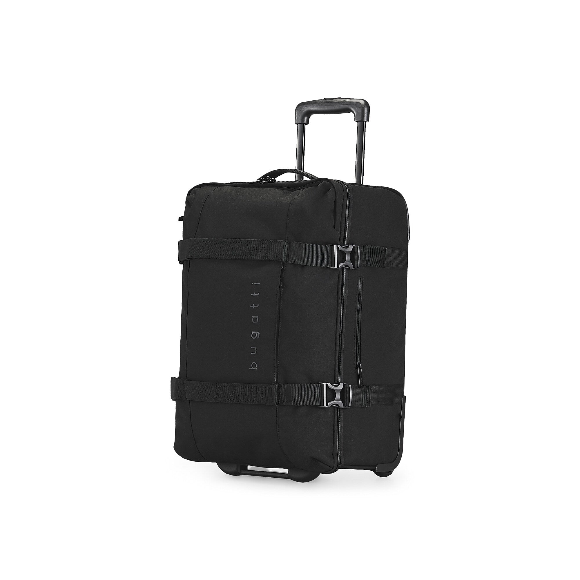 Bugatti Denver 3-Piece Polyester Telescoping Travel Duffel Set with Wheels, Black (DUFW9503XLBU-BLA)