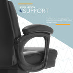 Click365 Classic Ergonomic Bonded Leather Swivel Executive Chair, Black (CCHR10022B)